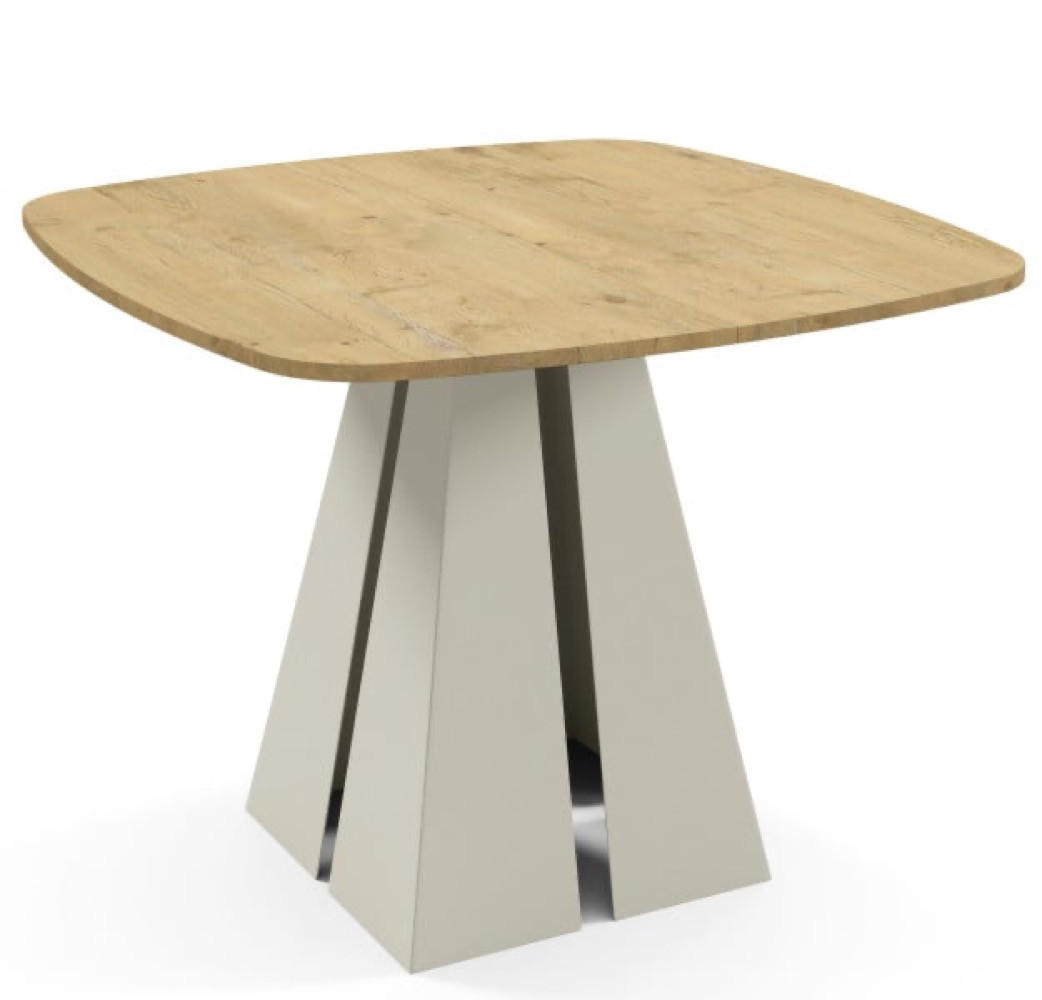 TISCH Schwarz Figo Ausziehbar - Schwarz, Holzwerkstoff (120/120/76cm) - Sepro Meble