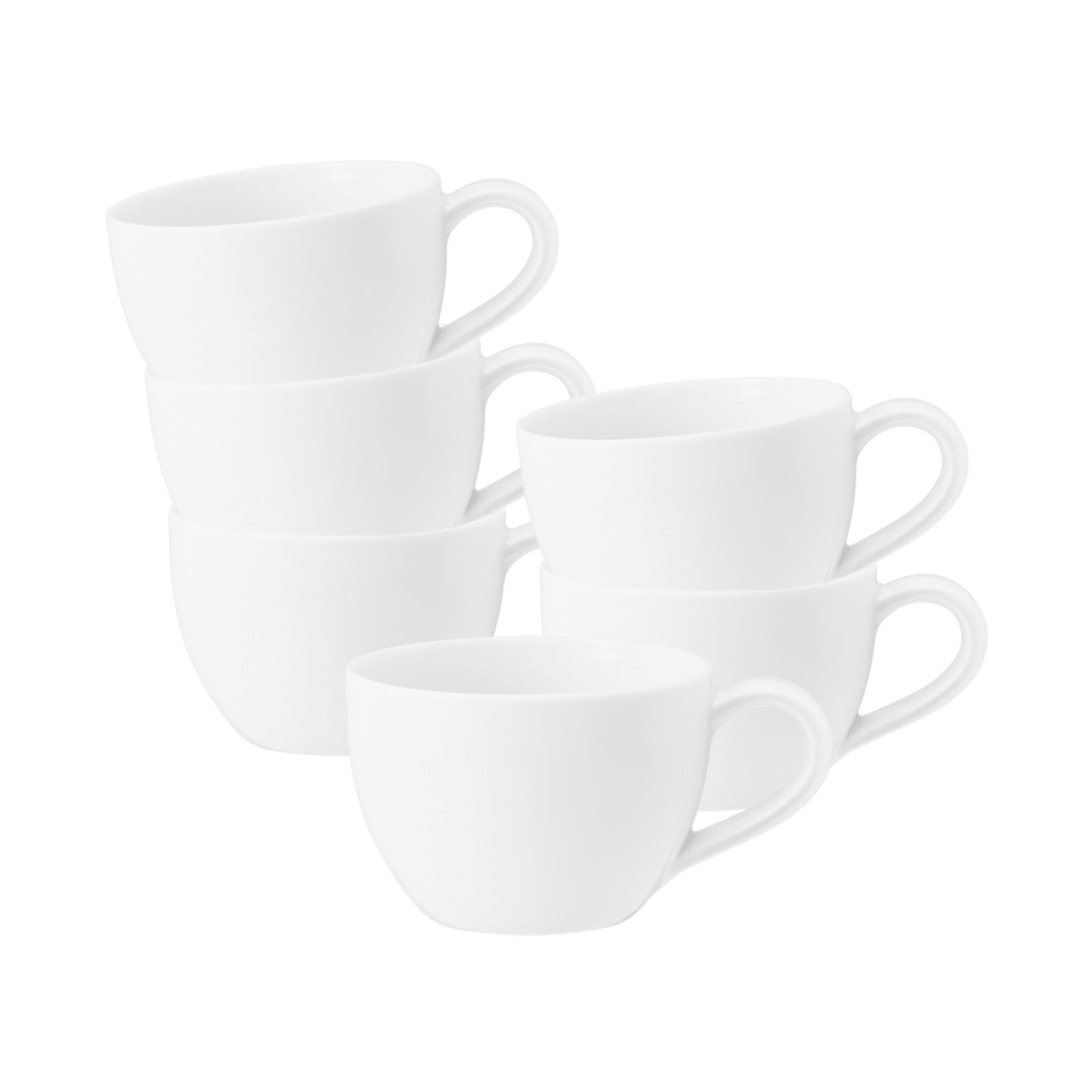 ESPRESSOTASSEN Beat Color Glaze Weiß 0,11 l 6er Set - Weiß, Keramik (0.11L) - Seltmann Weiden