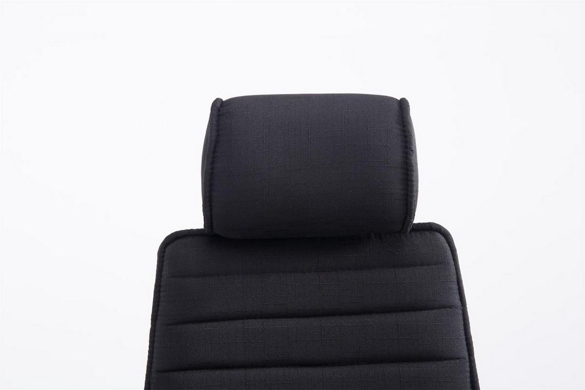 BÜROSTUHL Rocket Stoff, Schwarz - Schwarz, Textil/Metall (60/128/67cm) - TPFLiving