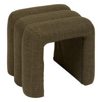 BOGEN-HOCKER Sisco 43/42/44 cm - Grün, Textil (42/44/43cm) - Atmosphera Createur d´interieur