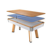 BILLARDTISCH - 6 Personen - holz - naturfarben hell, weiß Sastala - Weiß, Holz (213.4/111.6cm) - Vente-Unique