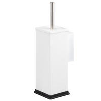 WC-GARNITUR inkl. Wandhalterung - Weiß, Metall (10/39/14.5cm) - bremermann