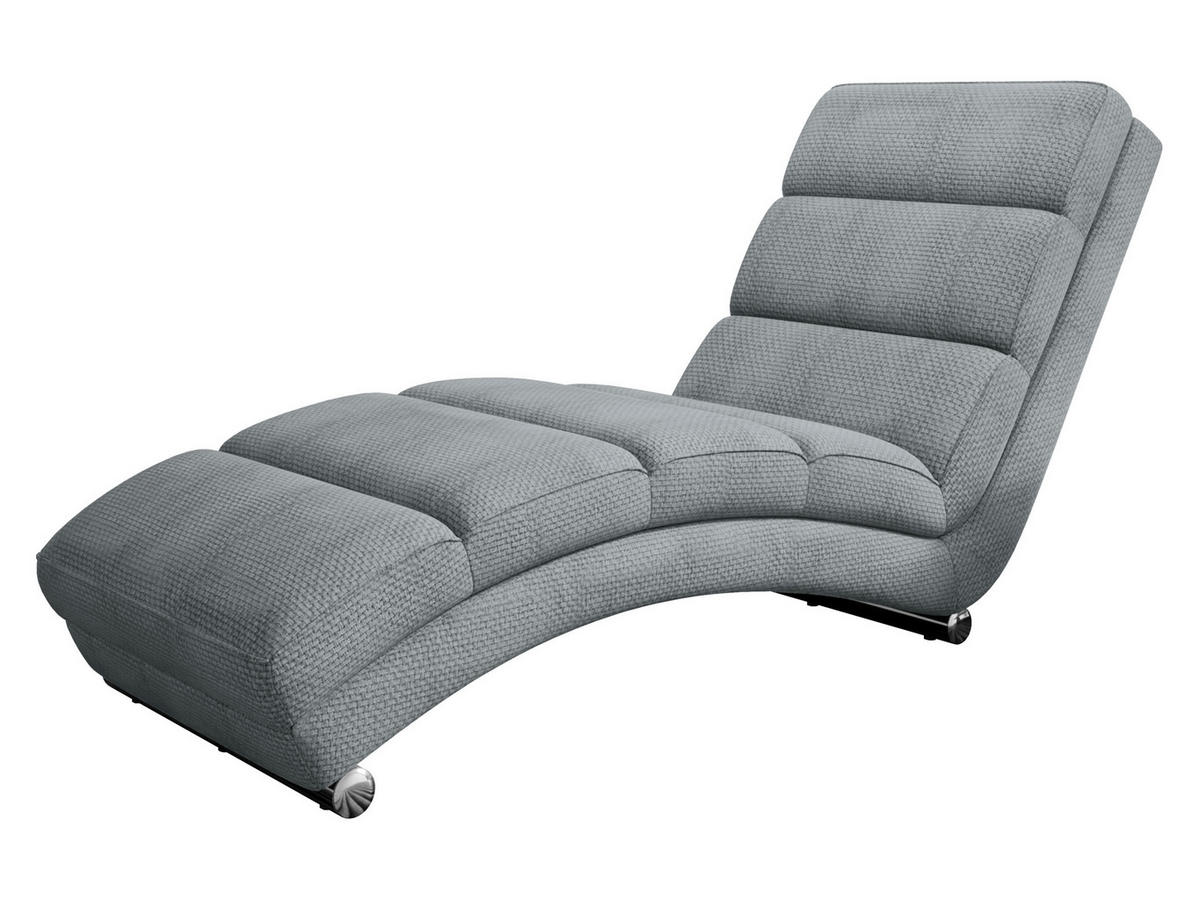 RELAXLIEGE Holiday - Chromfarben/Alufarben, Holz/Textil (62/84/180cm) - MIRJAN24