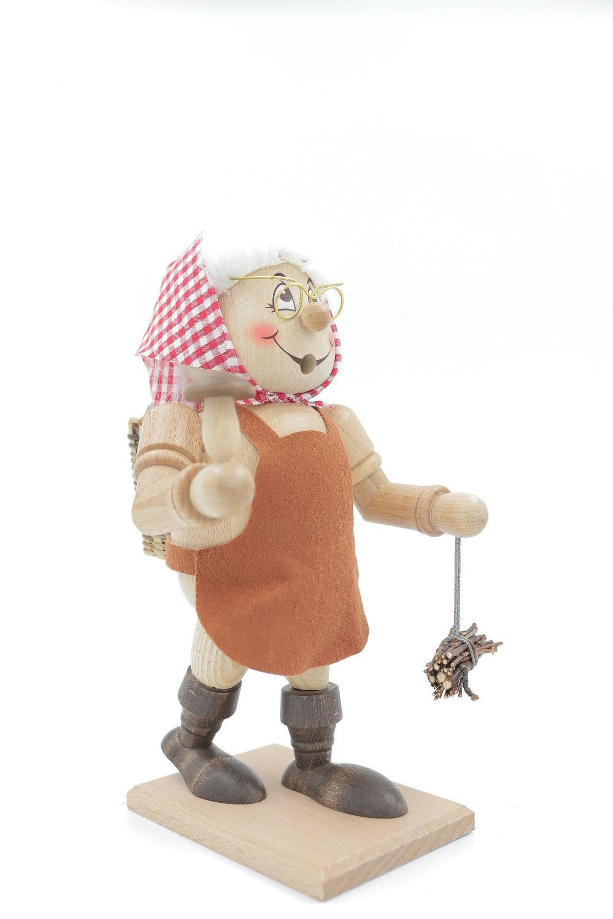 RAUCHFIGUR Wichtel Reisigfrau 23 cm - Multicolor, Holz (11/22/0.1cm)