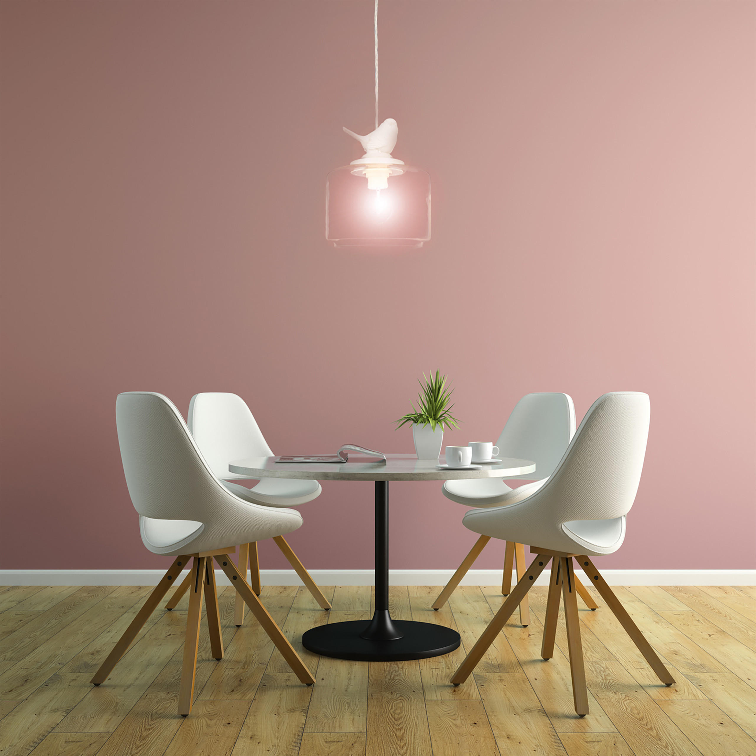 DECKENLEUCHTE - Transparent, Glas/Metall (20/20/120cm) - Relaxdays