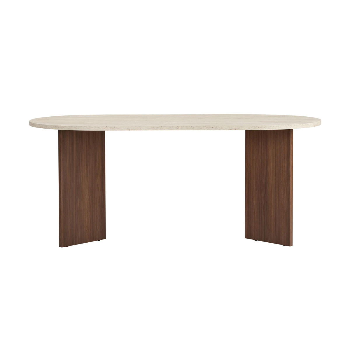 ESSTISCH mit abgerundeten Kanten sable 180/75/89,5 cm - Eichefarben, Holzwerkstoff (96/89.5/75cm) - Calicosy