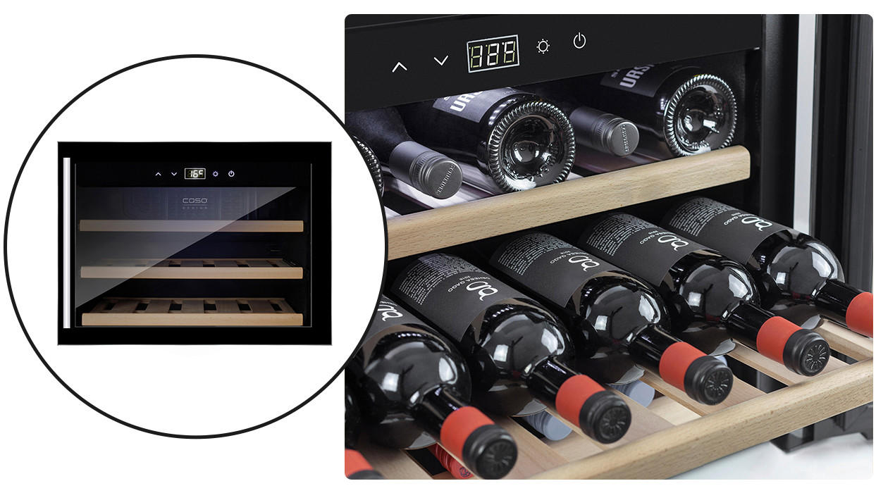 Weinkühlschrank "WineSafe 18 EB" vom CASO DESIGN
