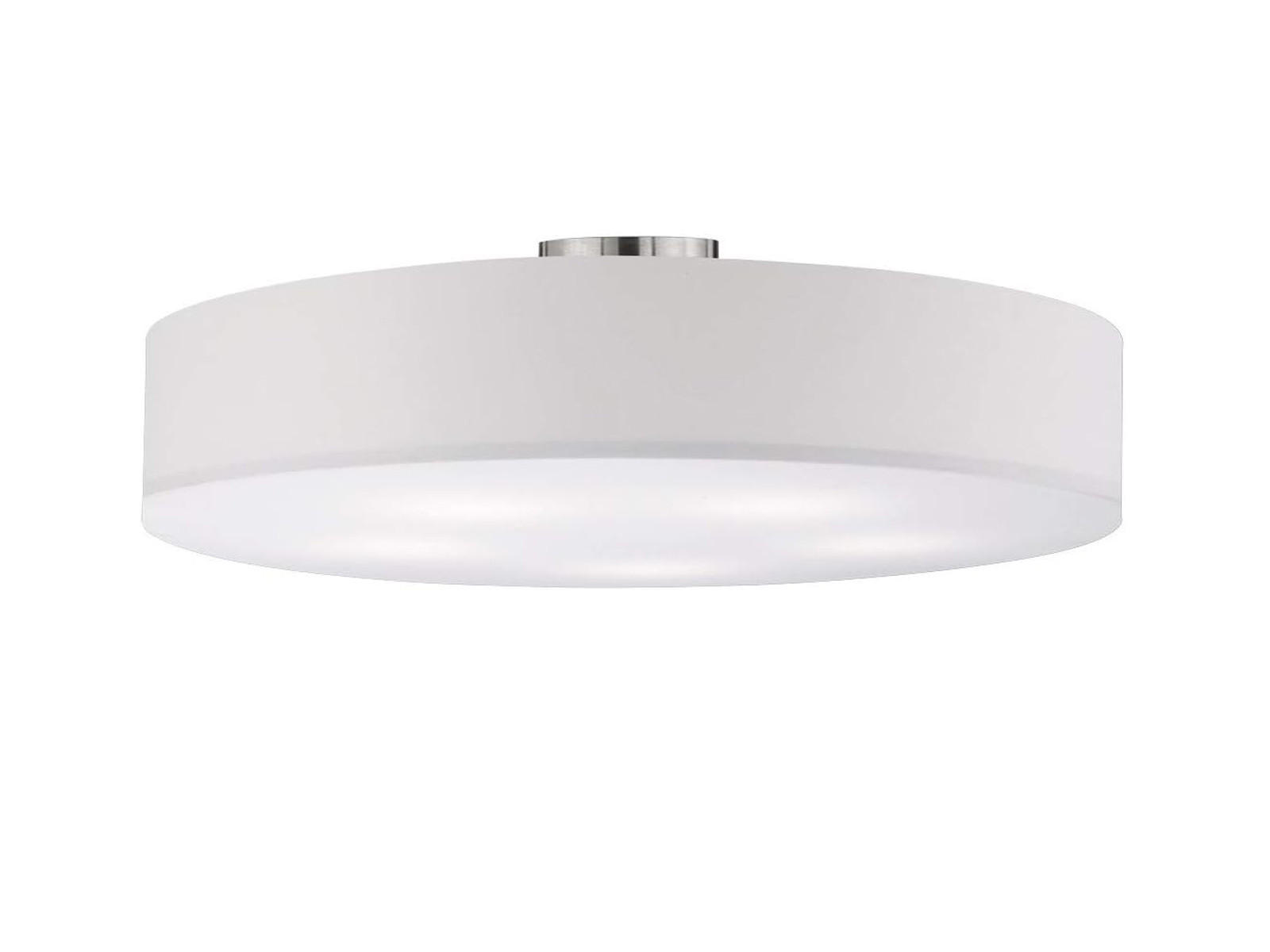 LED-DECKENLAMPE Ø65cm, Lampenschirm Stoff Weiß - Weiß, Textil (65/65/17cm) - meineWunschleuchte