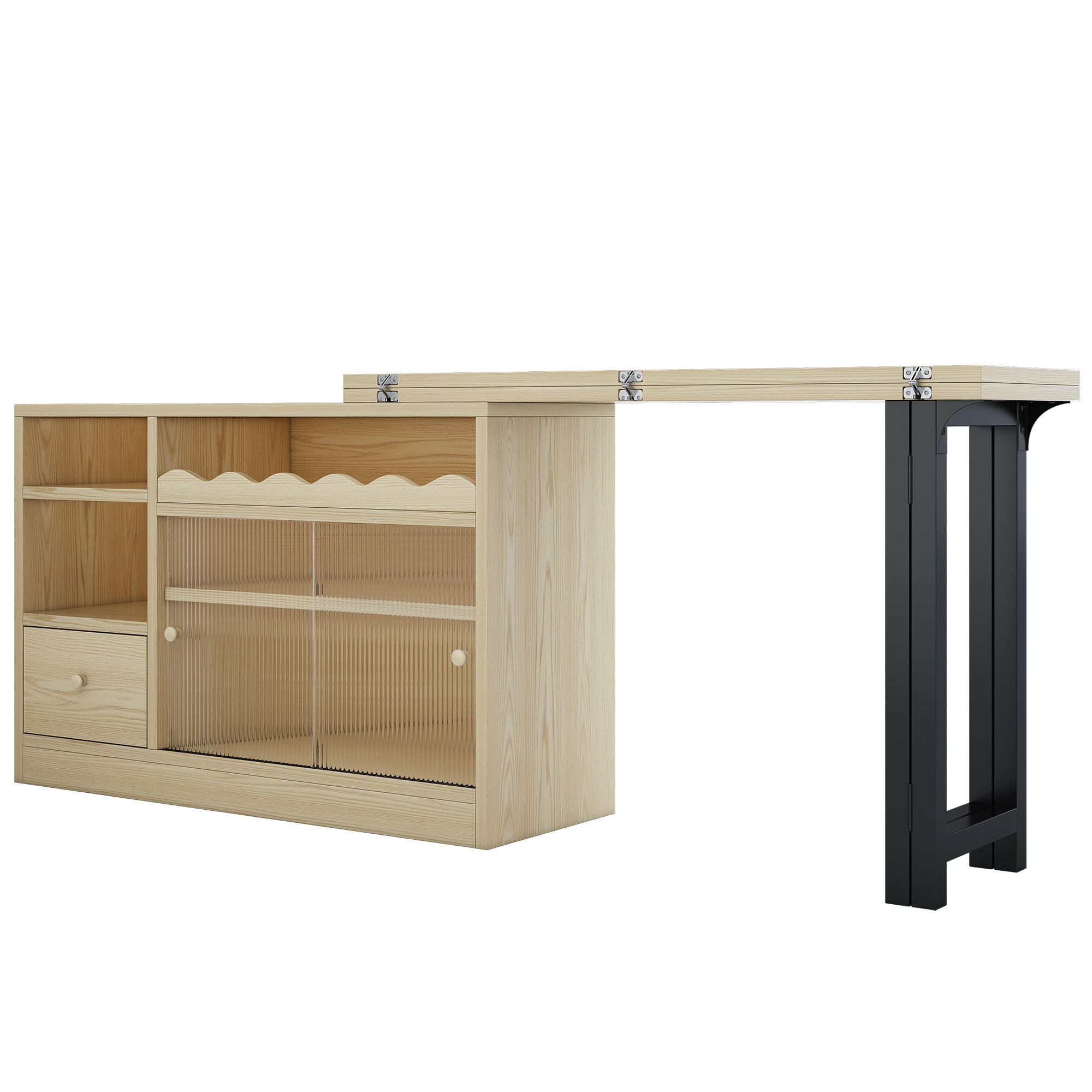 Cavrana Esstisch Apfelbaum 52x26.5x90 cm
