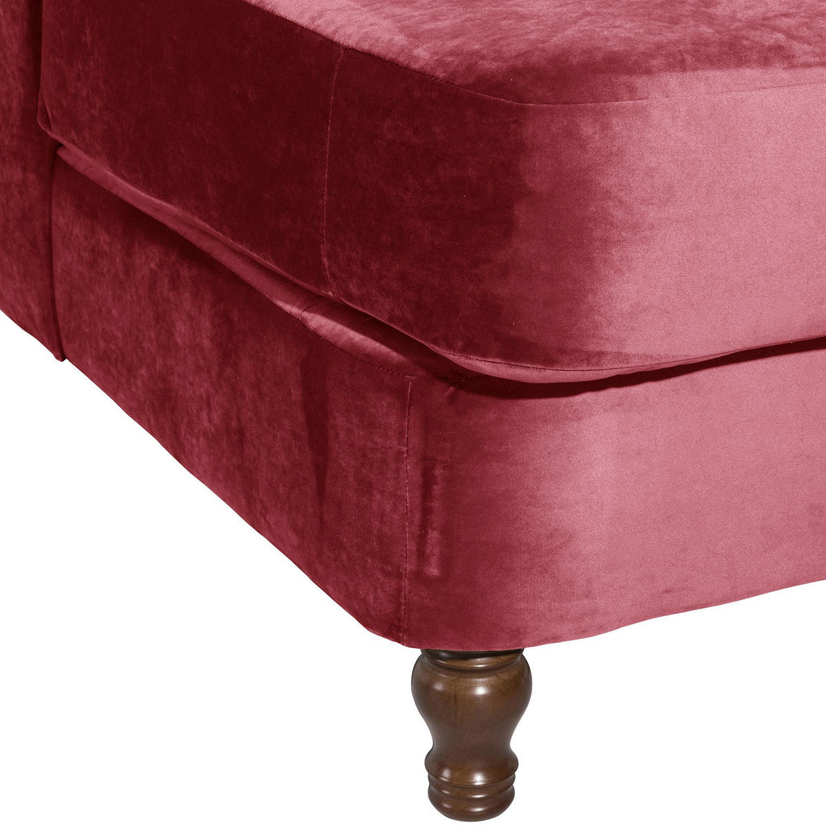 SESSEL XXL inkl. Kissen Karley Samtvelours rot - Rot, Kunststoff (103/103/149cm) - 58aufmkessel