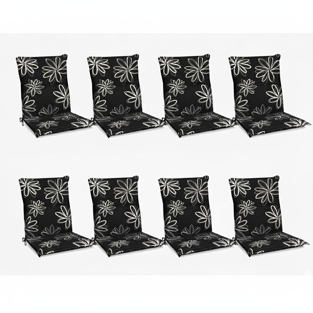 NIEDERLEHNERAUFLAGE Flores 100x50x6cm Ornamente (8tlg) - Multicolor, Textil (50/6/100cm) - Beautissu 