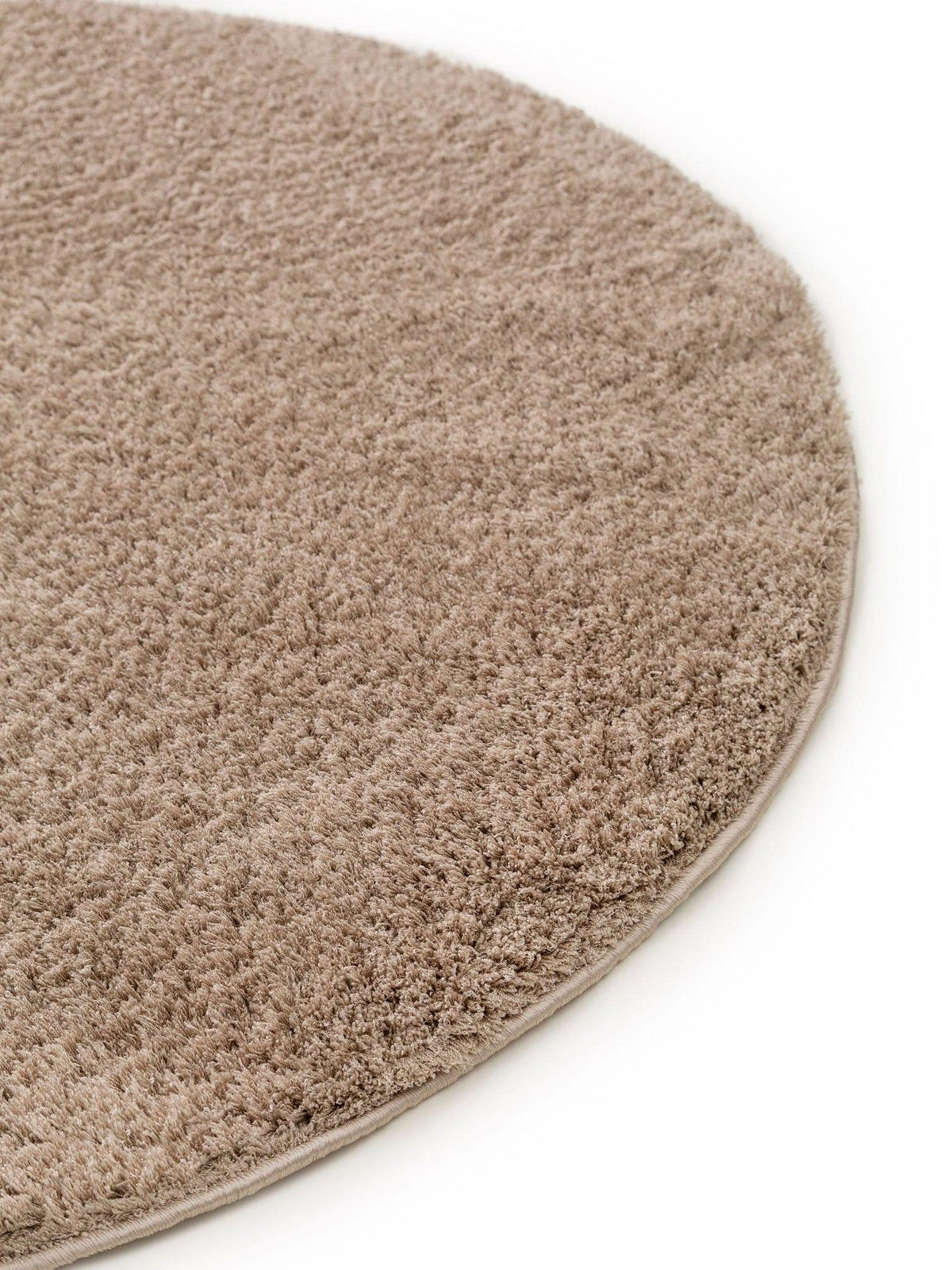 HOCHFLORTEPPICH rund Soda Beige ø 200 cm rund - Beige, Textil (200/1cm) - KUNSTLOFT