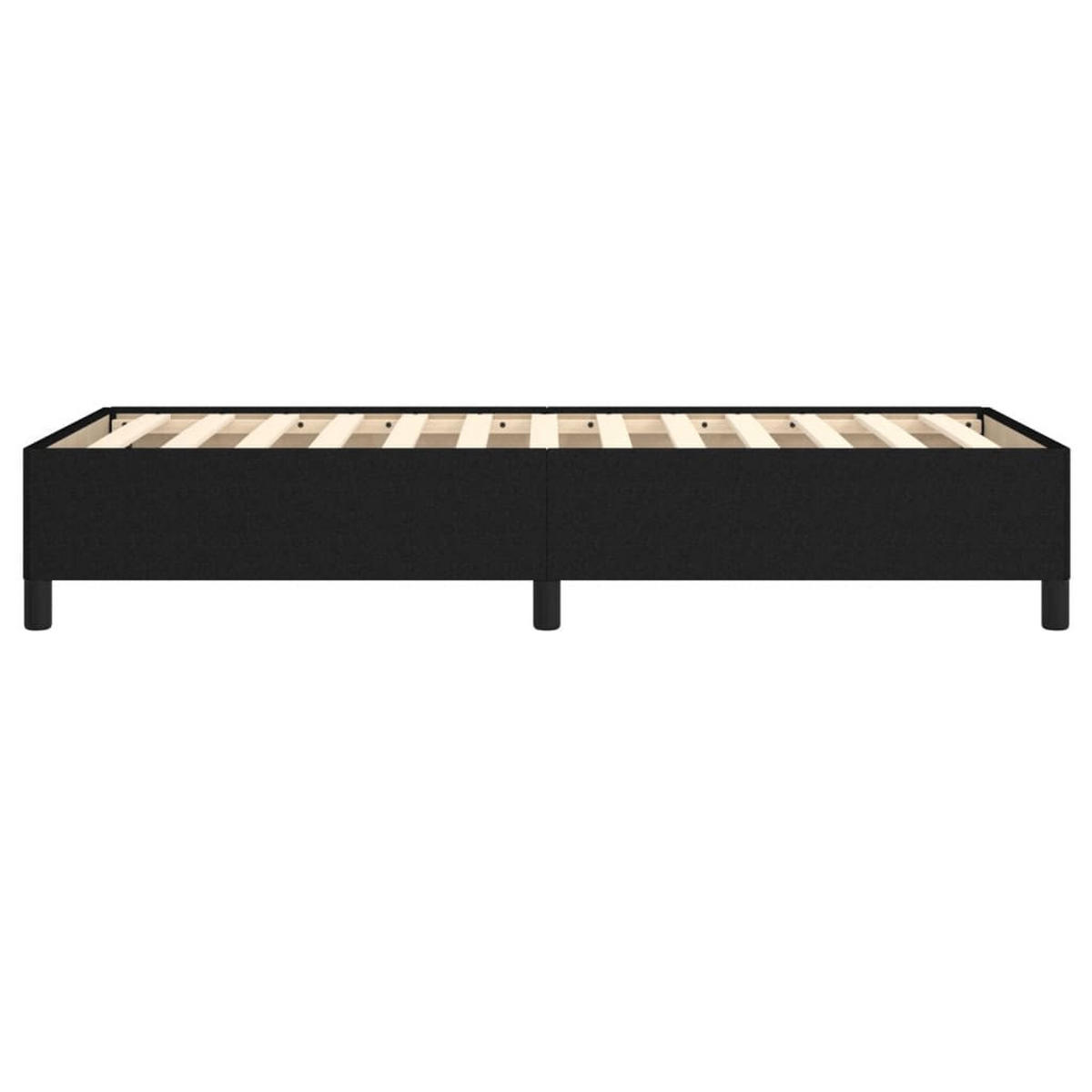 BETTGESTELL Ohne Matratze Schwarz 90/200 Cm Stoff - Schwarz, Holz (90/200cm) - vidaXL
