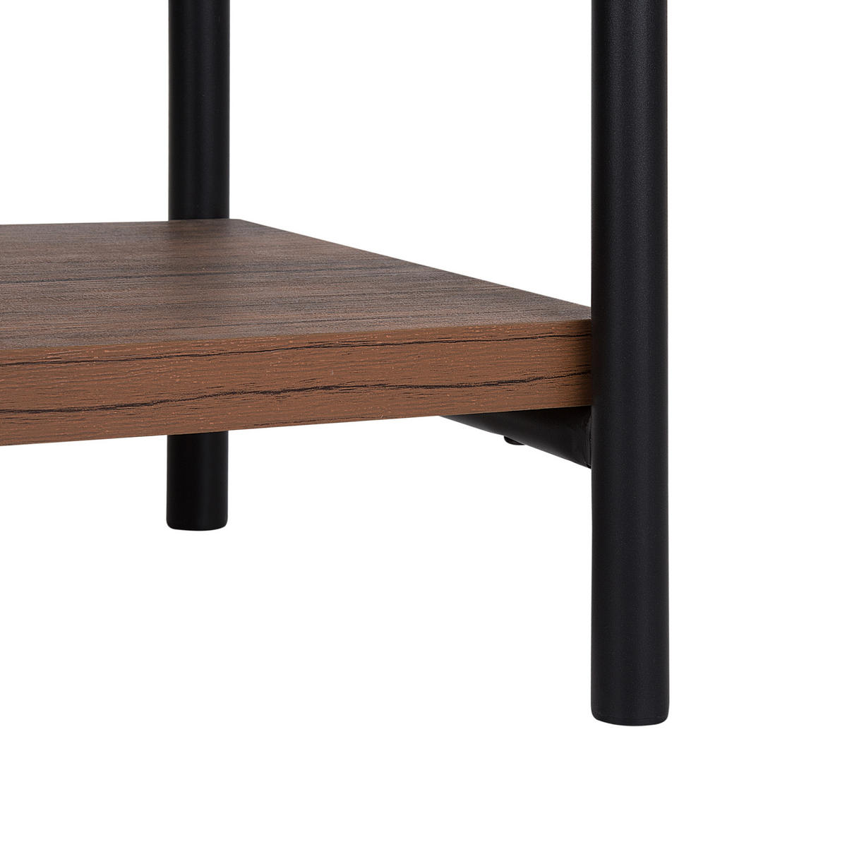 REGAL 4 Fächer Brisbane - Dunkelbraun, Holzwerkstoff (80/160/36cm) - Beliani