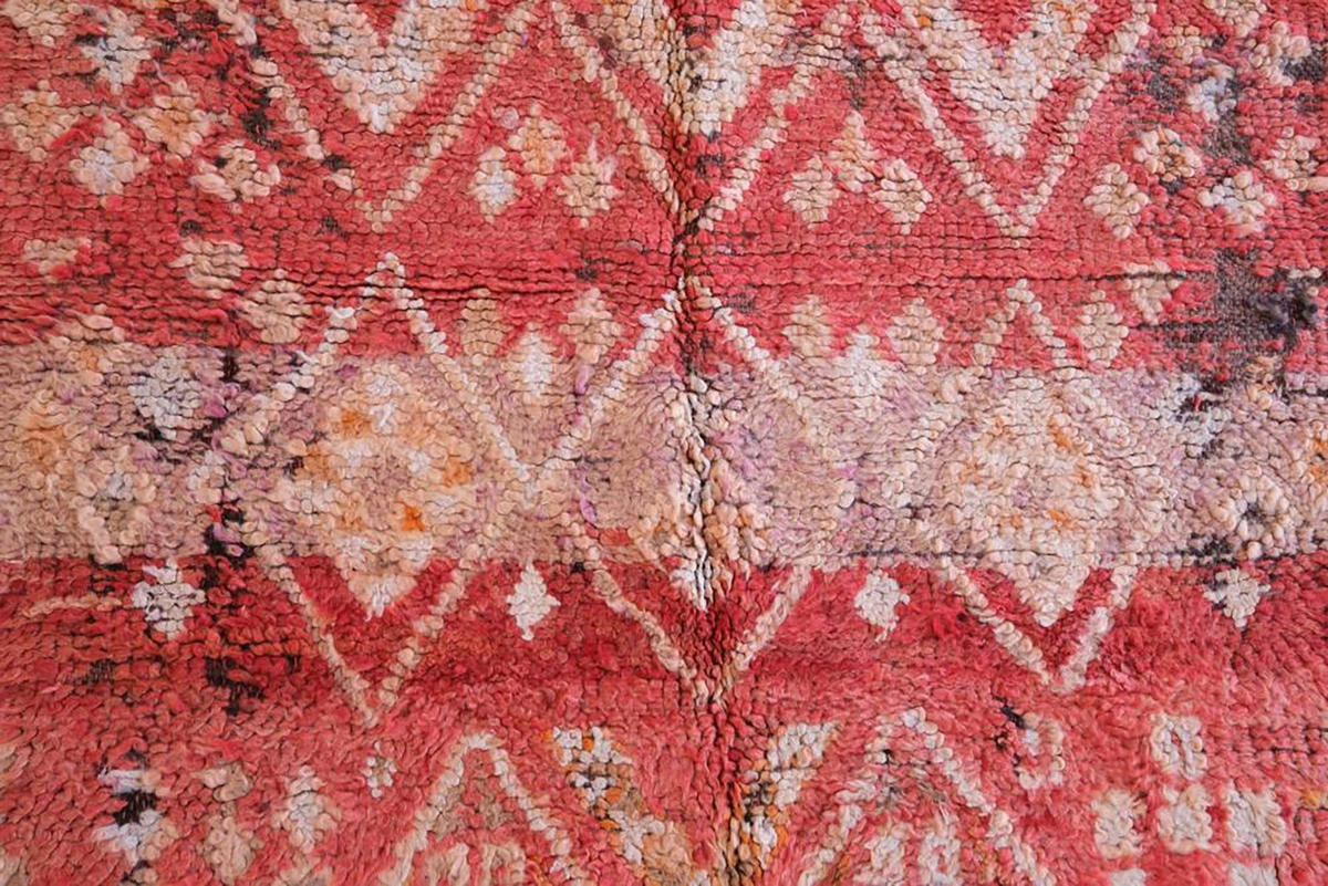 BERBERTEPPICH aus reiner Wolle 120x 160 cm - Rot, Naturmaterialien (120/160cm) - AFK Living