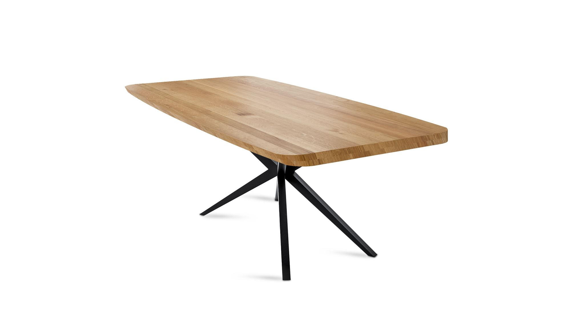 58aufmkessel Massivholztisch Wildeiche 76x90x160 cm