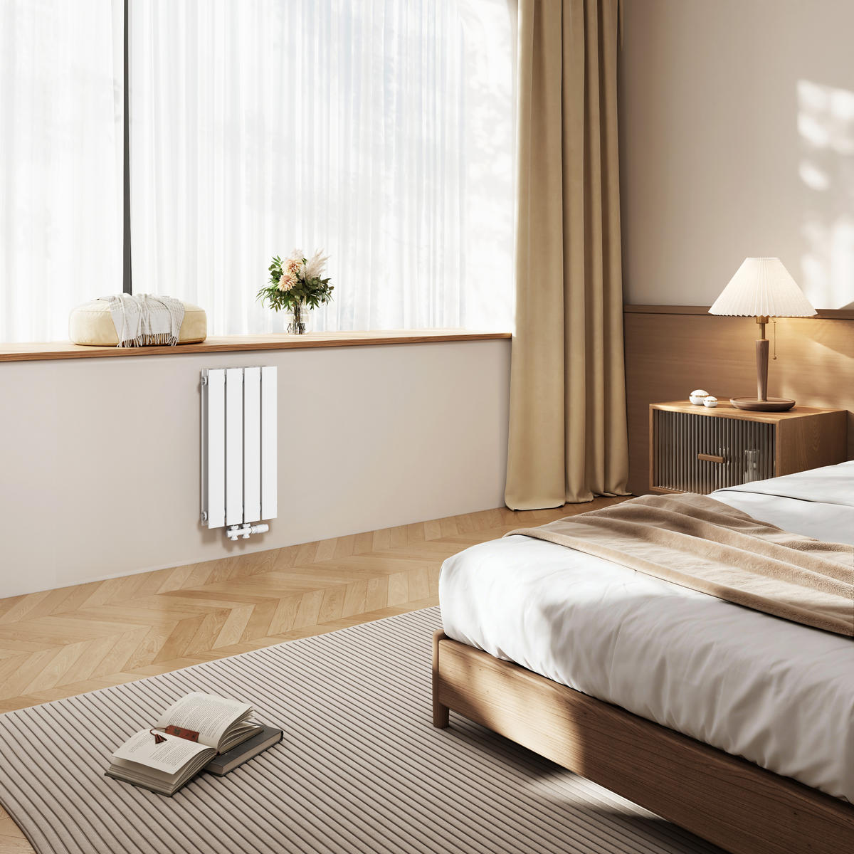 HEIZKÖRPER Flachheizkörper Weiß 60/30/6,3 cm - Weiß, Metall (30/60/6.3cm) - EMKE