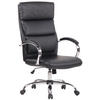 BÜROSTUHL Bradley, Kunstleder Schwarz - Schwarz, Textil/Metall (64/122/70cm) - TPFLiving