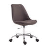 BÜROSTUHL Toulon, Stoff Dunkelgrau - Dunkelgrau, Textil/Metall (48/52/54cm) - TPFLiving