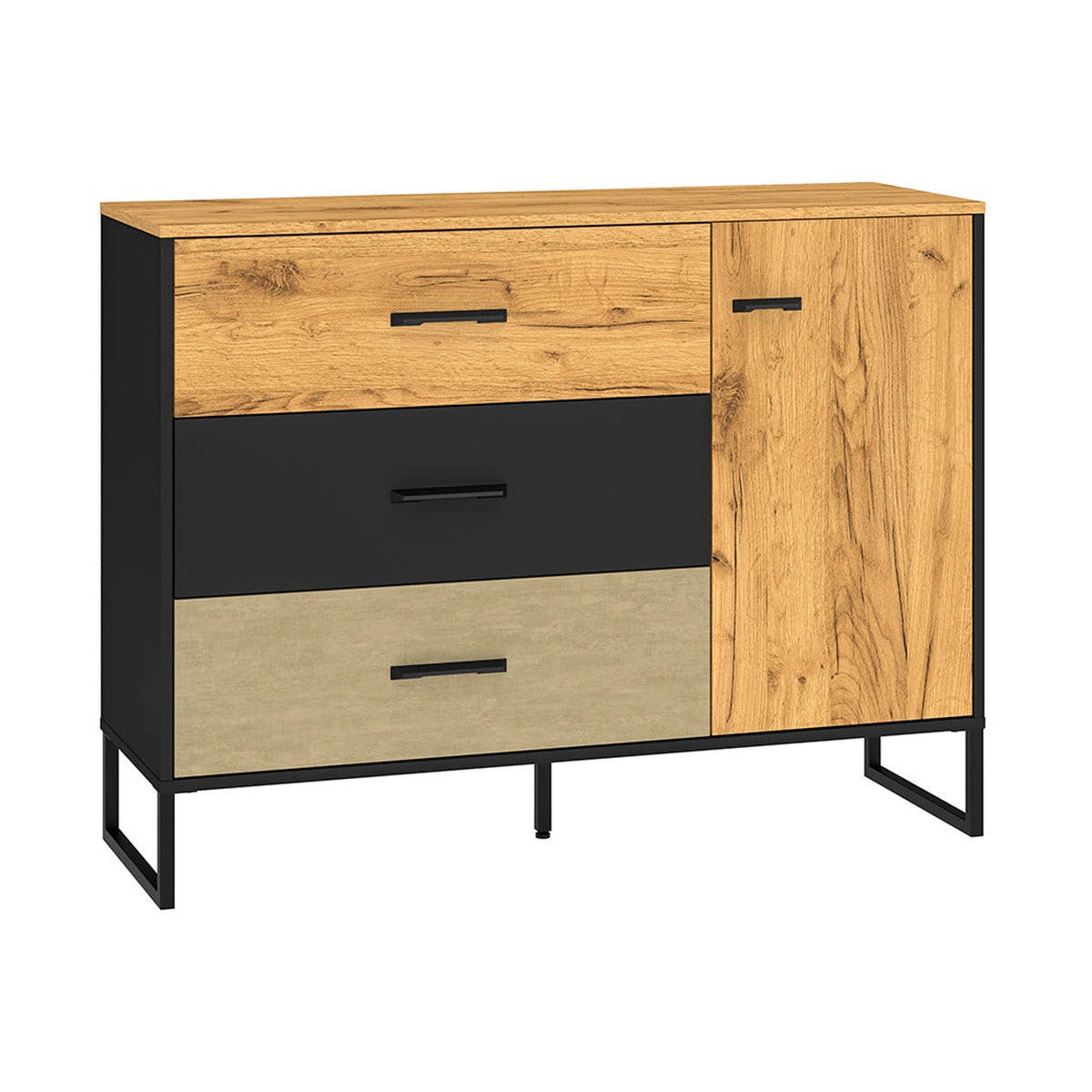 KOMMODE – COLT 06 – 120 cm – Colt – Eichefarben - Eichefarben, Holzwerkstoff (120/90/40cm) - hi-markt
