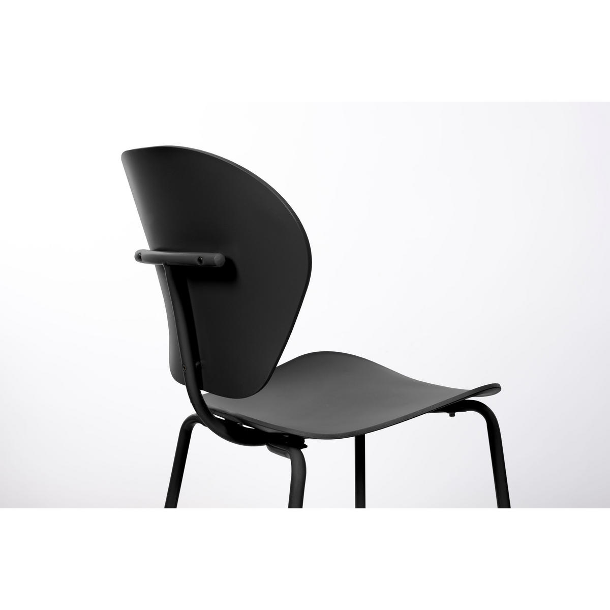 ESSZIMMERSTUHL The Ocean Chair Schwarz - 2 er Set - Schwarz, Kunststoff (43/85.5/55cm) - Zuiver