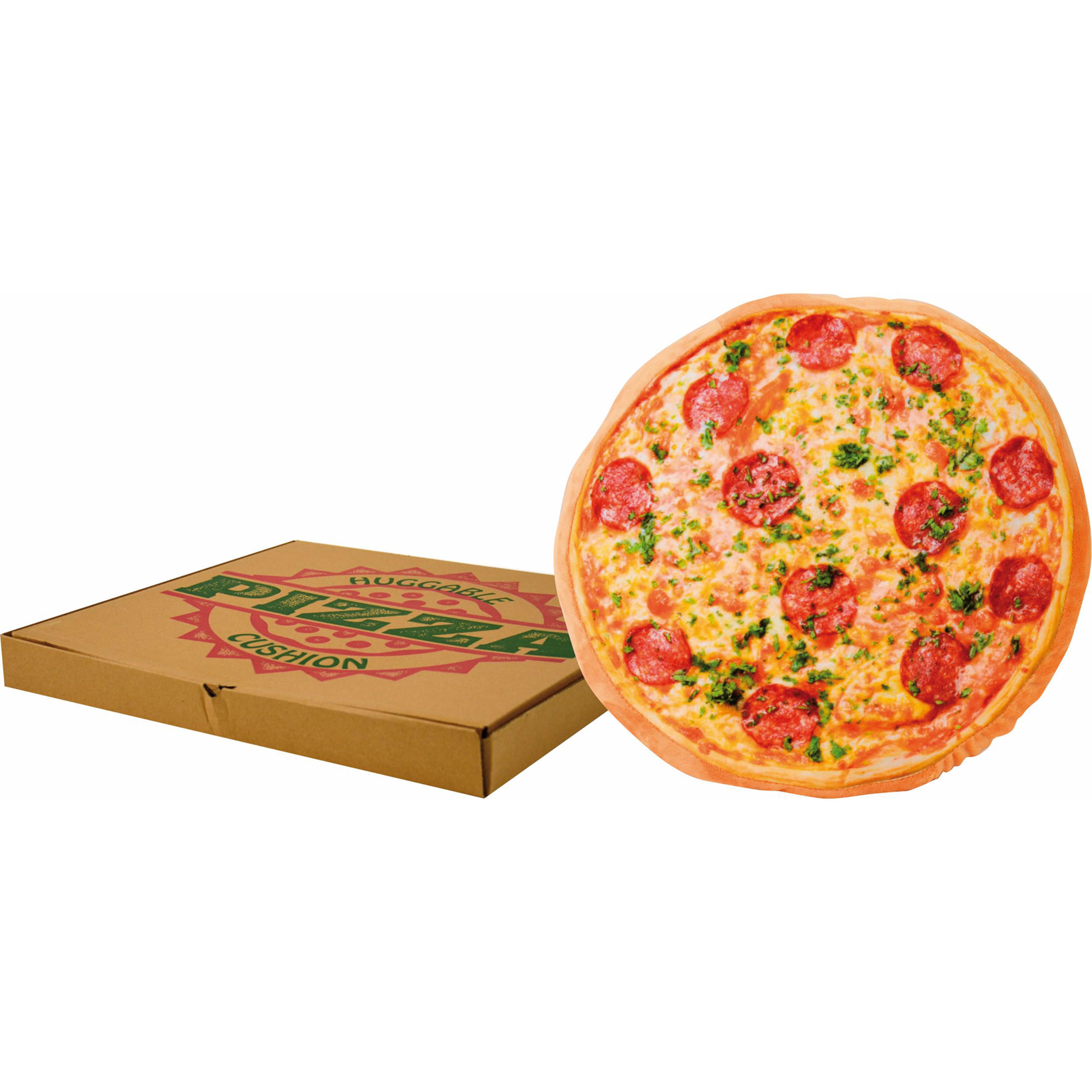 ZIERKISSEN Pizzakissen im Pizzakarton Pizza 40 cm - Multicolor, Textil (40/40/10cm) - United Labels