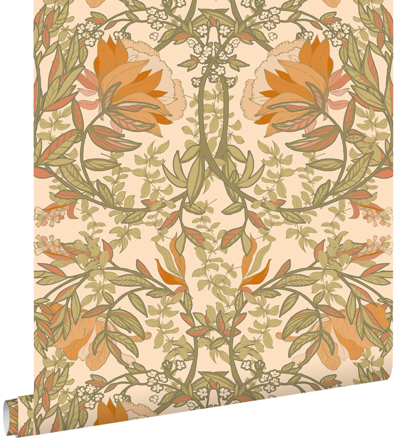 ESTAhome Tapete Orange 50x900 cm