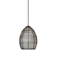 HÄNGELAMPE Meya Schwarz Ø23/31 cm - Schwarz, Metall (23/23/31cm) - Light & Living