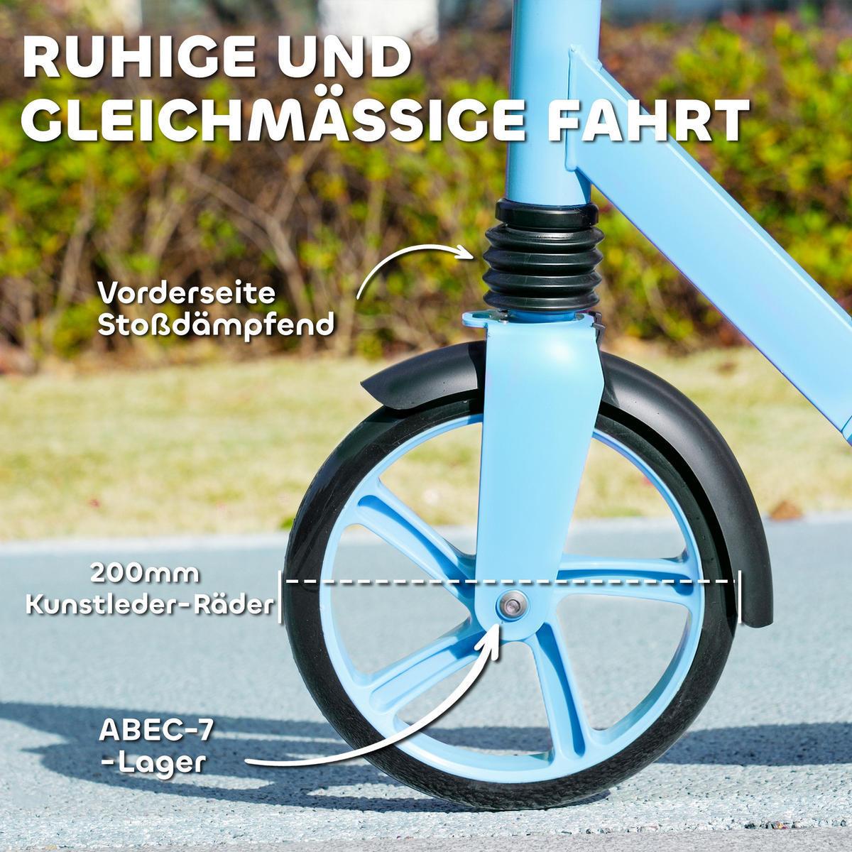 KINDERSCOOTER, Blau, Kunststoff, Metall - Blau, Kunststoff/Metall (94/38/103cm) - AIYAPLAY