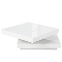 COUCHTISCH - Hochglanz Weiß - Weiß Hochglanz, Holzwerkstoff (75/75/30cm) - home24