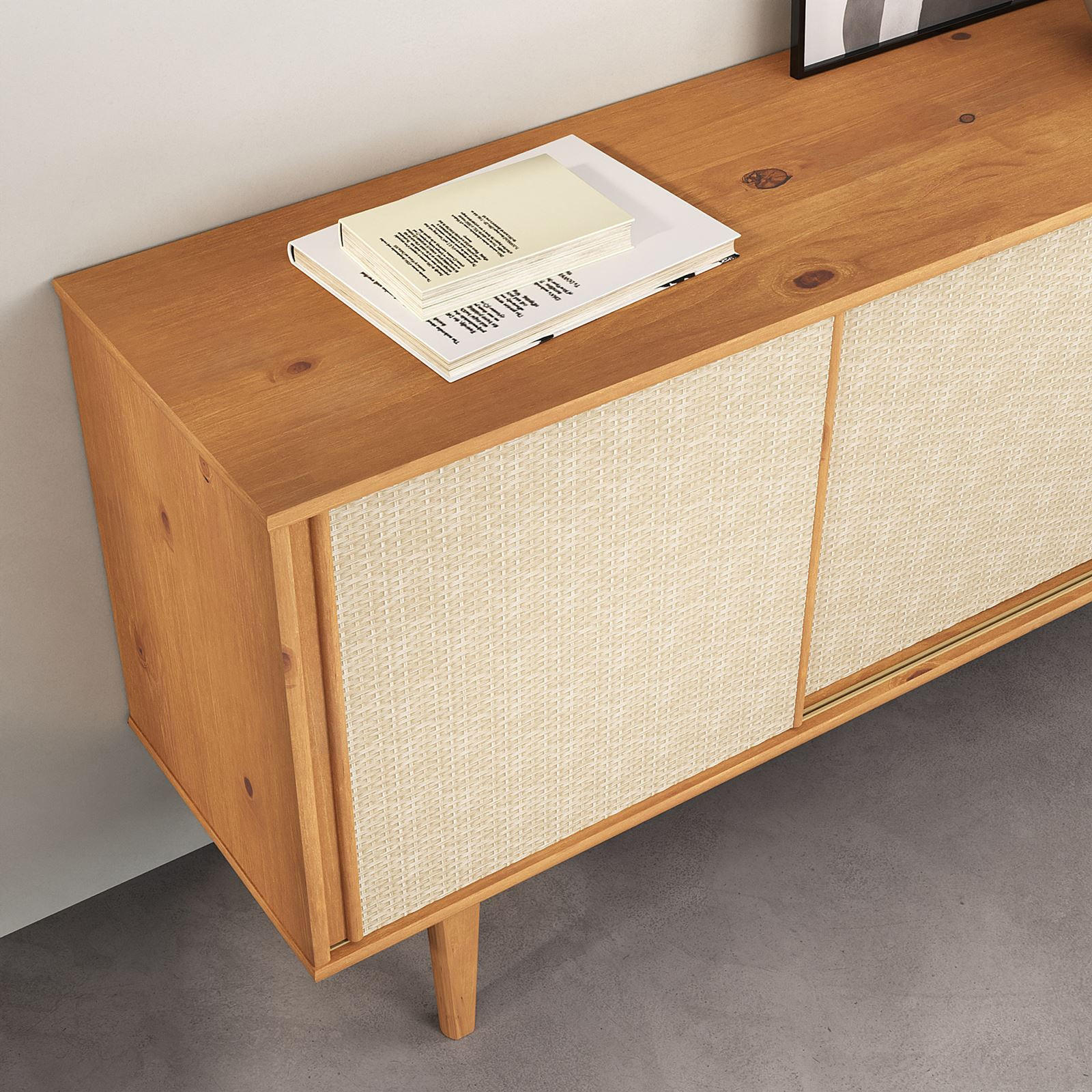 SIDEBOARD SIMONA - Eichefarben, Holz (175/76/41cm) - IDIMEX