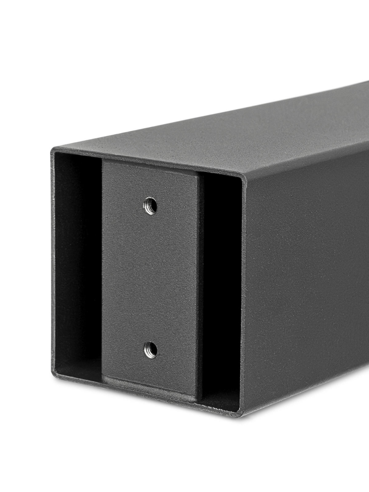 TISCHGESTELL Tiempo U-Tischbeine 1 Paar - Schwarz, Metall (14/72/75cm) - holz4home®