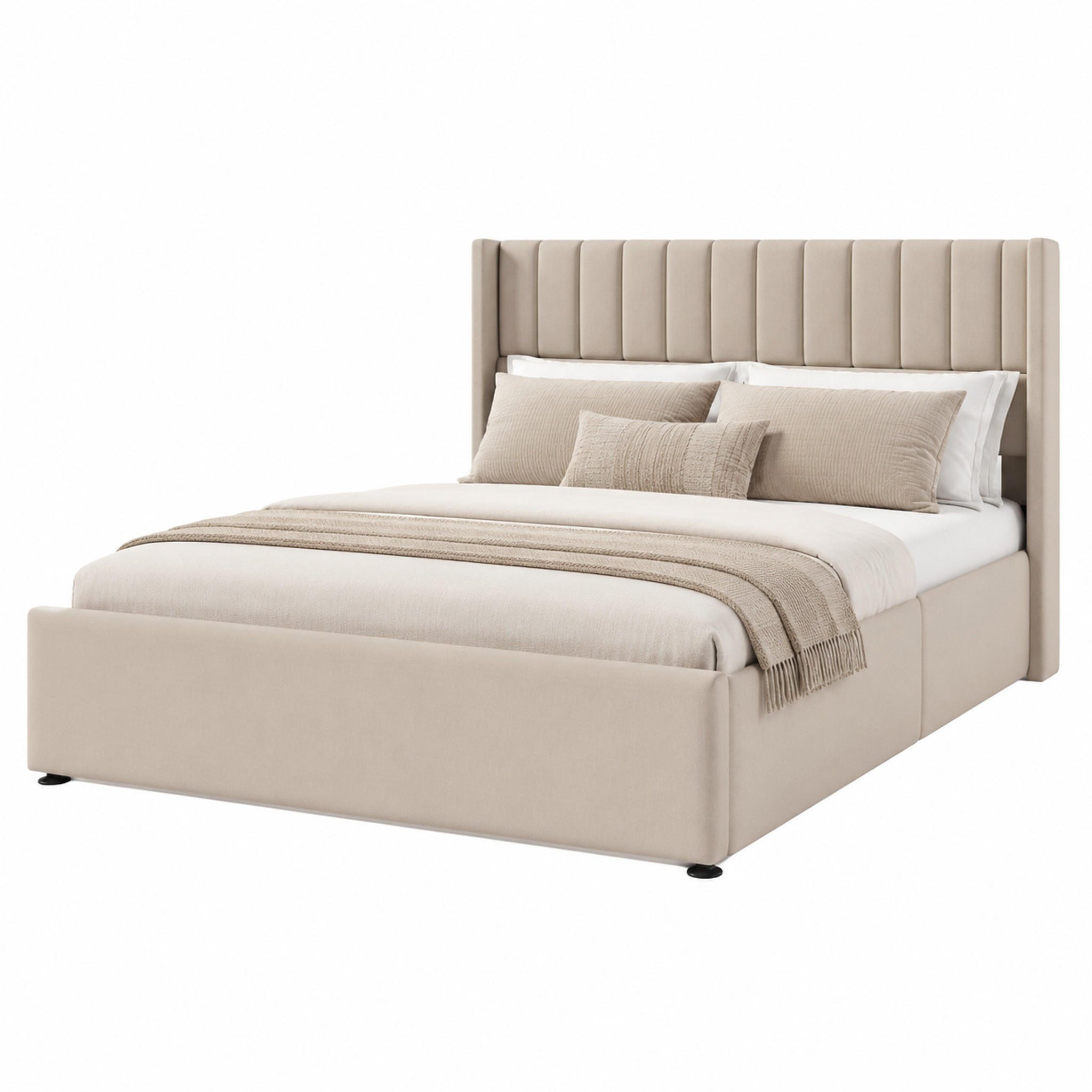 Beauniv Bett Beige 160x200 cm