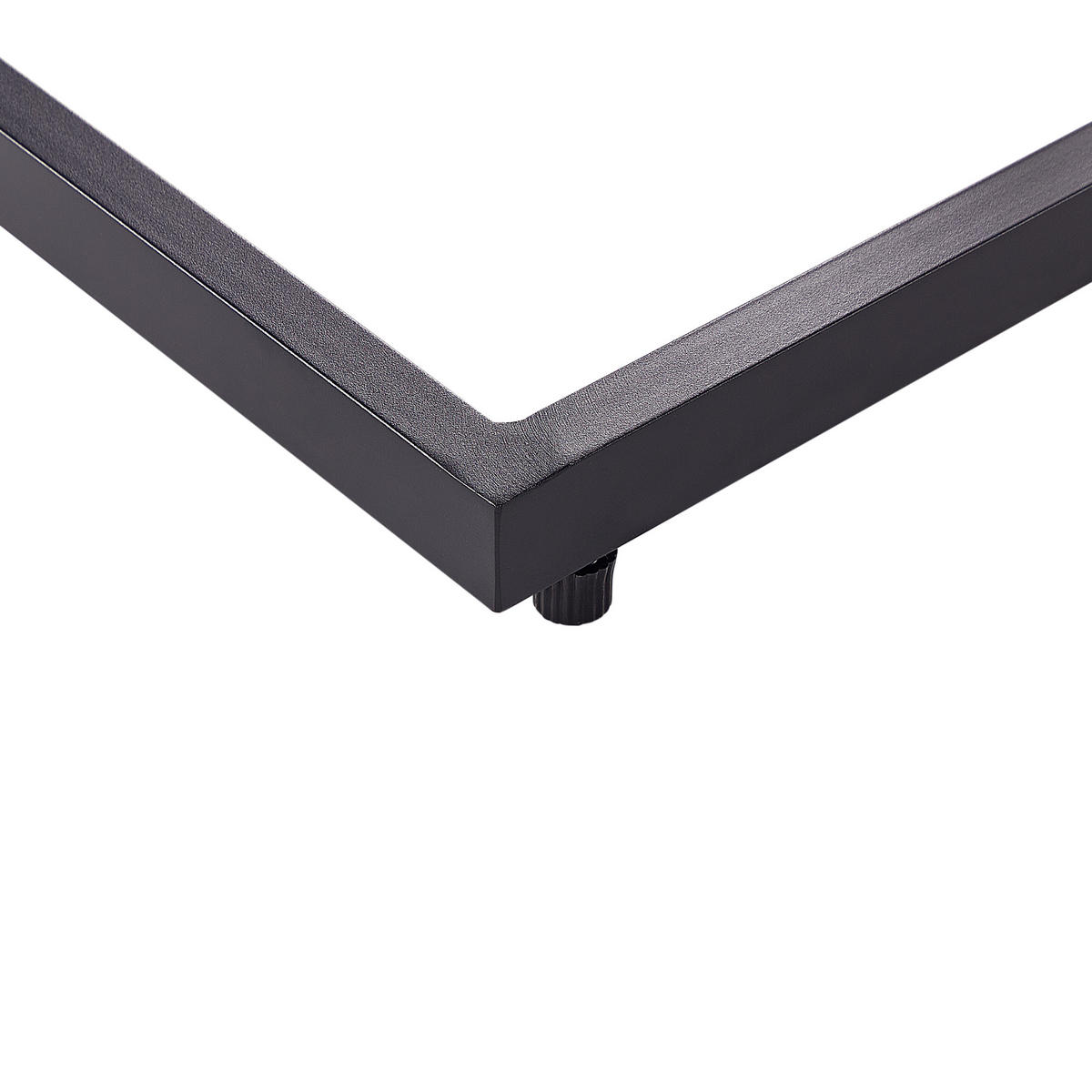 BEISTELLTISCH Heller Holzfarbton Messina - Hellbraun/Schwarz, Kunststoff (60/35/59cm) - Beliani