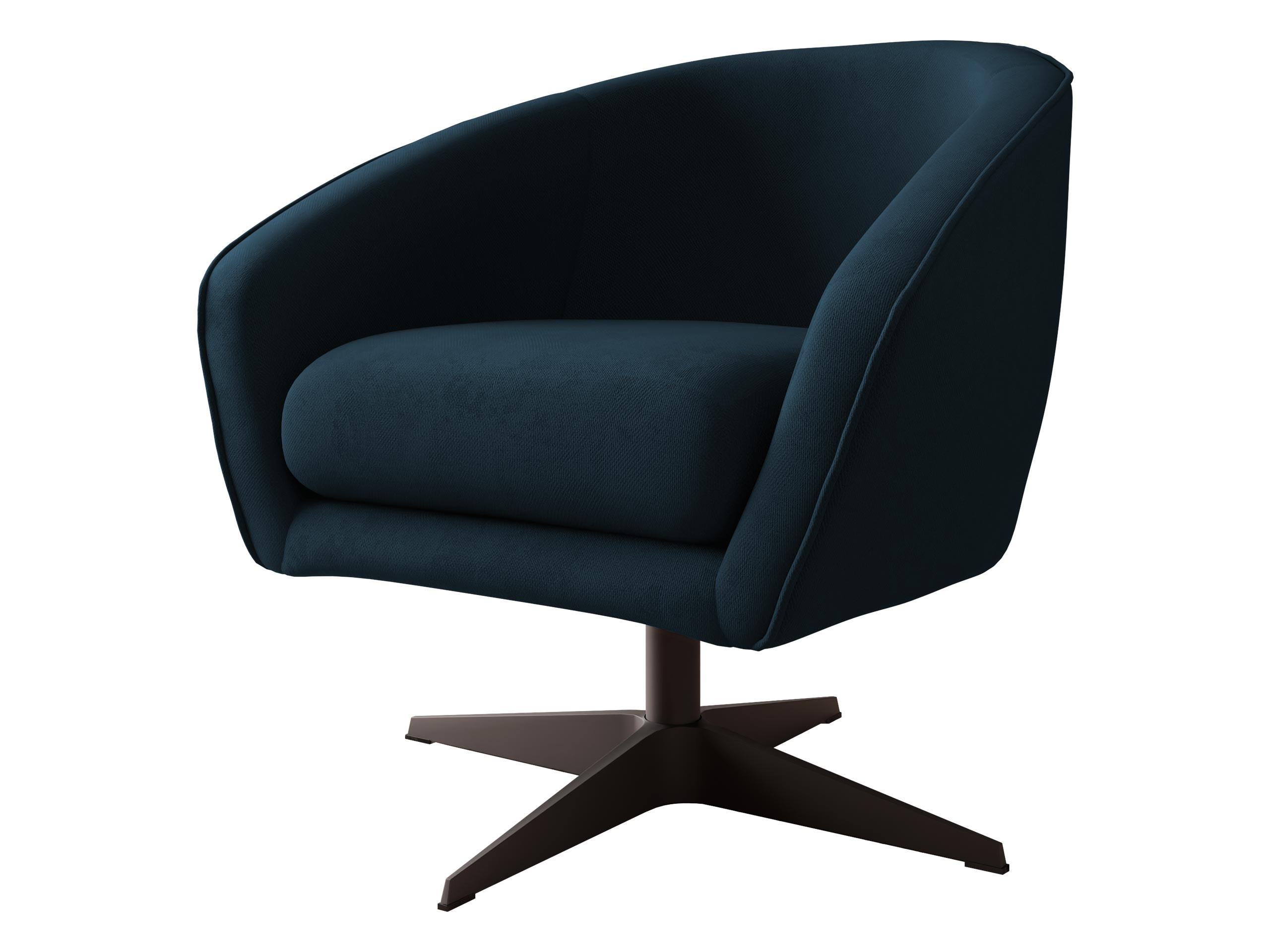 SESSEL Roma BX - Schwarz/Dunkelblau, Holz/Textil (80/75/80cm) - MIRJAN24