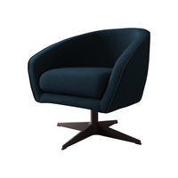 SESSEL Roma BX - Schwarz/Dunkelblau, Holz/Textil (80/75/80cm) - MIRJAN24