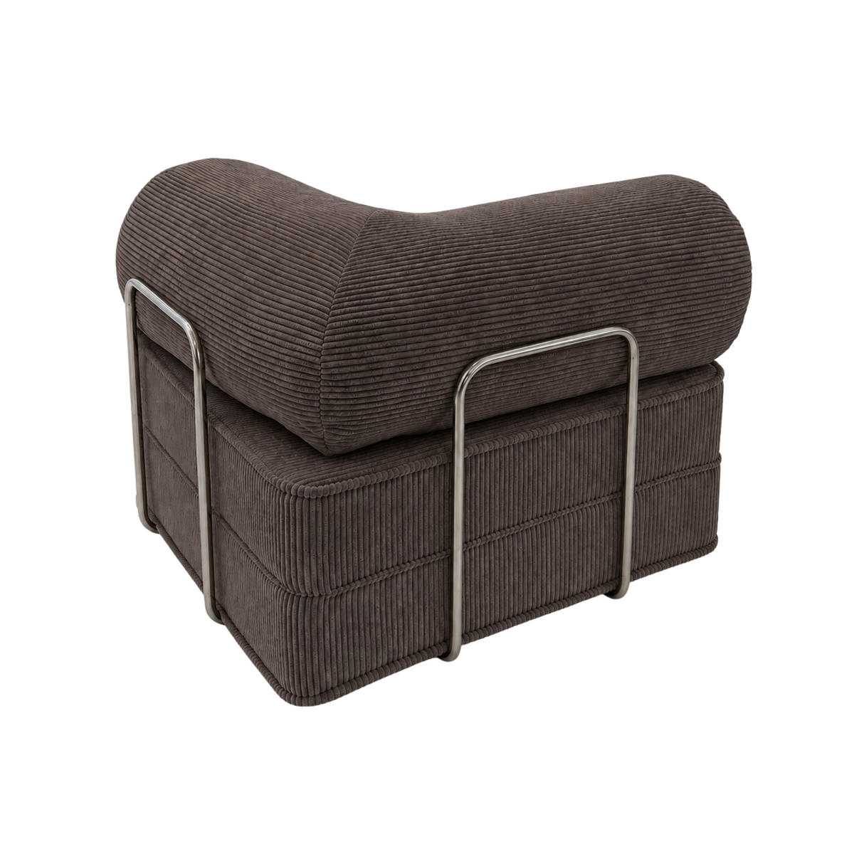 PREMIUM Design Lounge Sessel Braun - Braun, Textil (100/70/100cm) - SURB