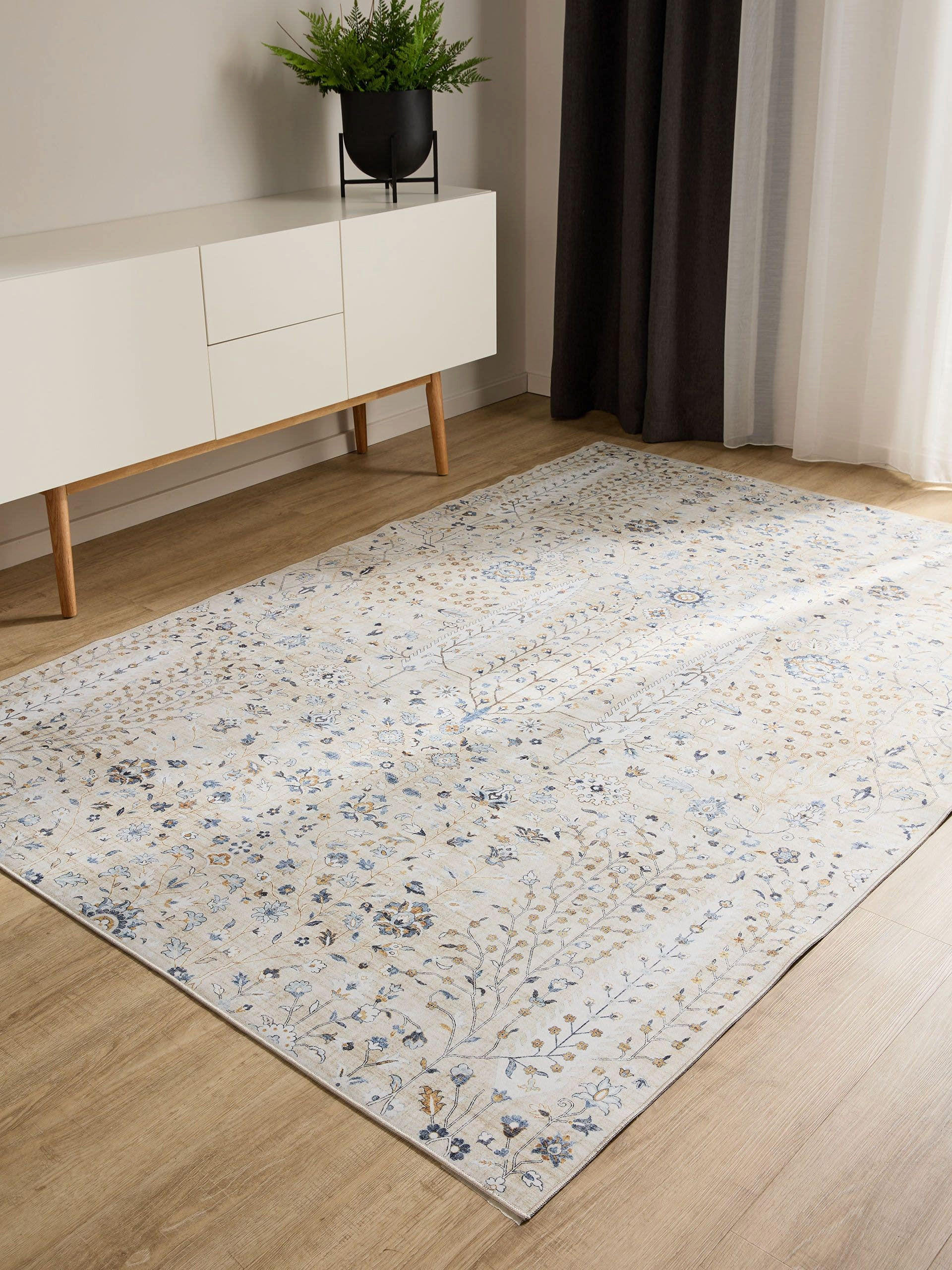 VINTAGE-TEPPICH George waschbar 300x400 cm - Beige, Kunststoff (300/400cm) - benuta