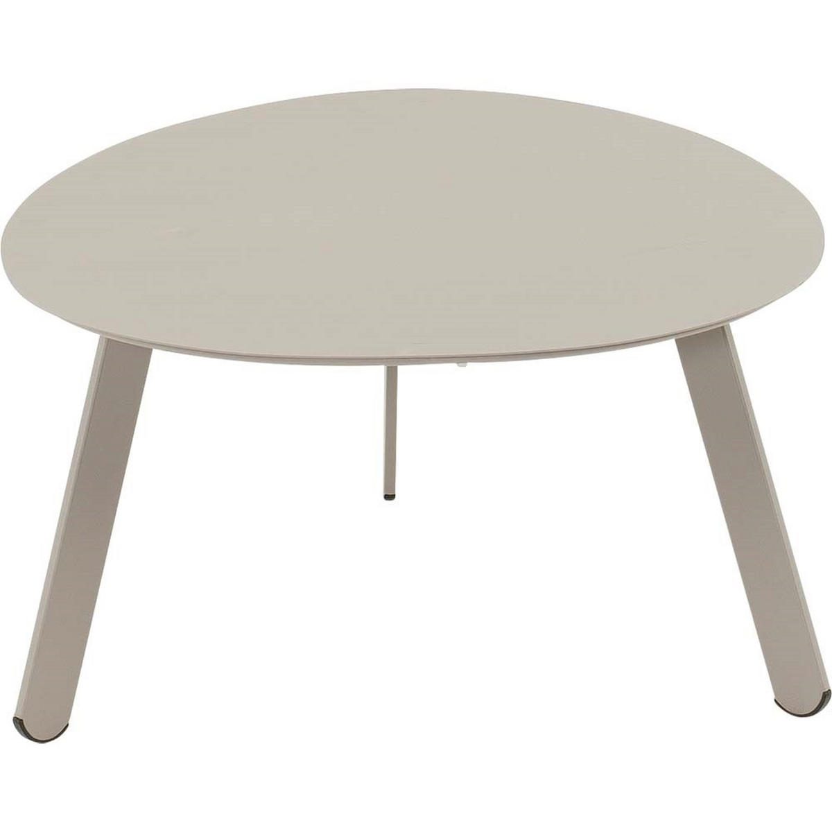 BEISTELLTISCH Tiki - Grau - 74/60/35,5 cm - Grau, Metall (74/60/35cm) - Lesli Living