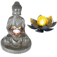 LED AUSSENLEUCHTE Grau 2er Set - Grau, Kunststoff (18/18/28cm) - Globo Lighting