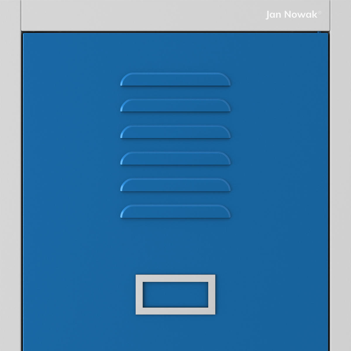UMKLEIDESCHRANK KACPER - Blau/Grau, Metall (80/180/50cm) - Jan Nowak