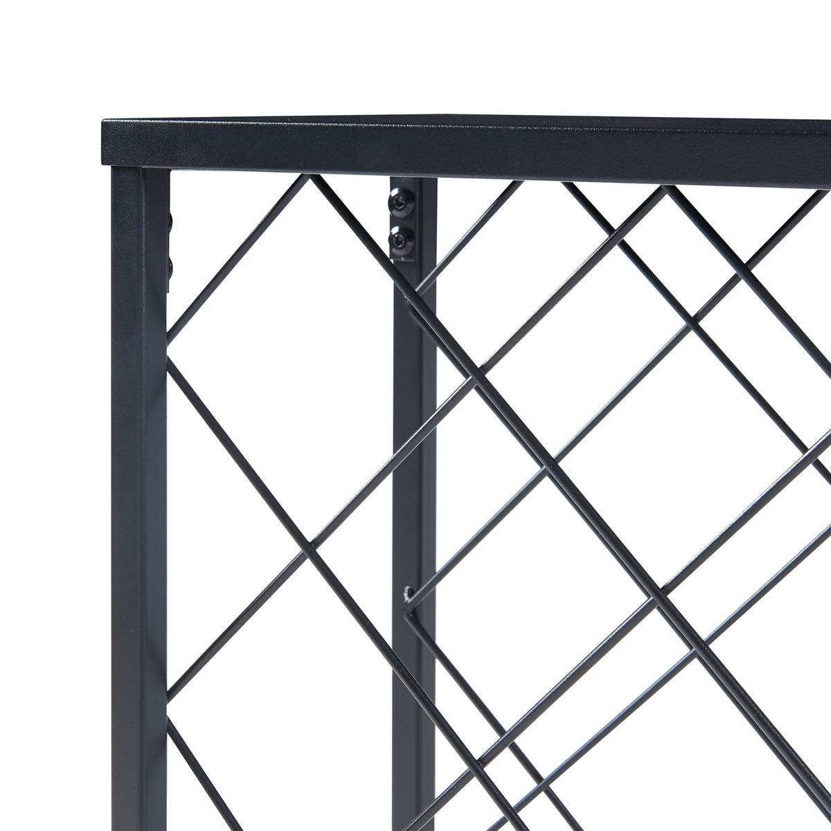 WEINREGAL Taivassalo - Schwarz, Metall (53/71.5/20cm) - [en.casa]