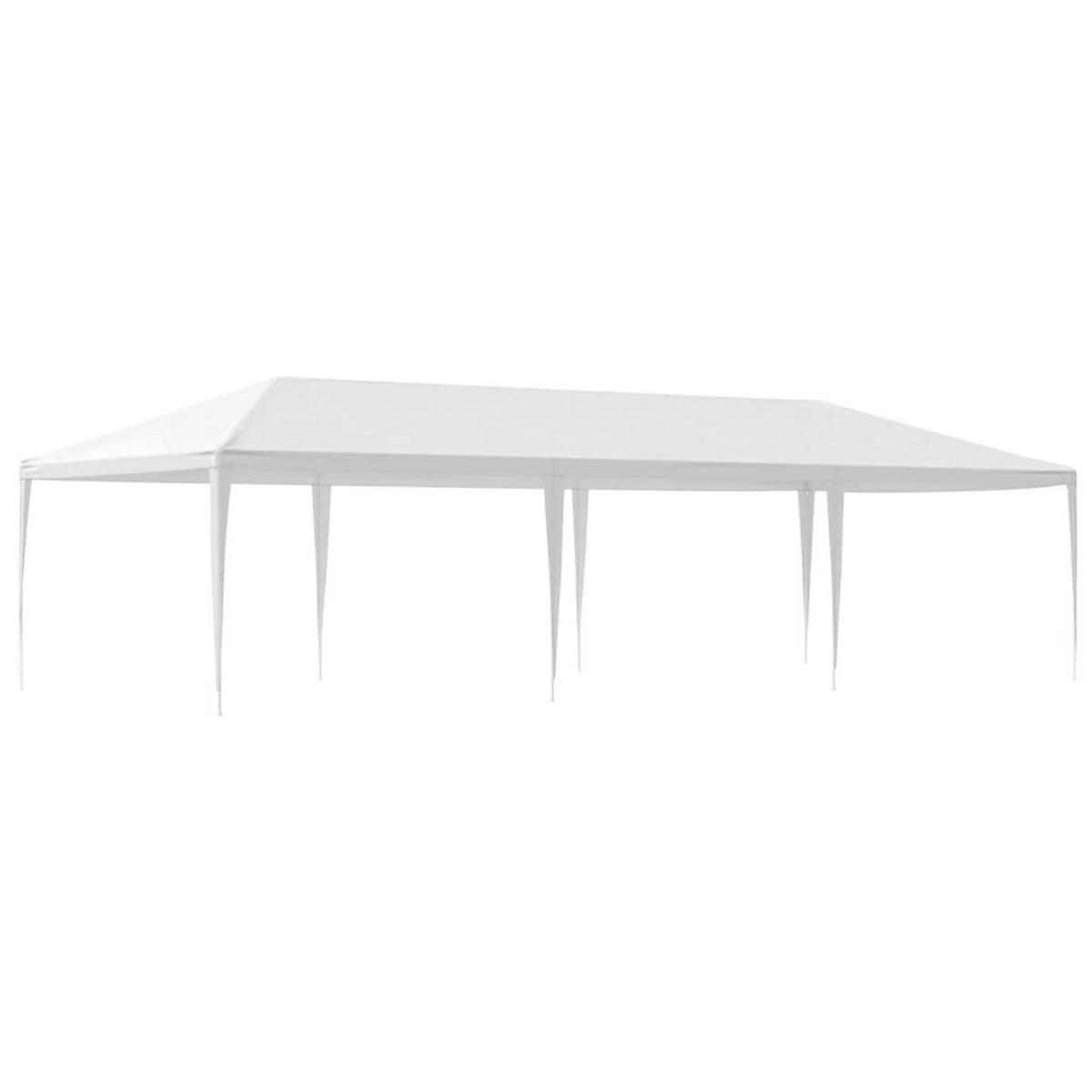 PARTYZELT 4/9 M Weiss - Weiß, Kunststoff (900/270/400cm) - vidaXL