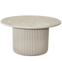 COUCHTISCH rund Grau 80/80/42 cm - Taupe/Graubraun, Holz/Holzwerkstoff (80/80/42cm) - Furnhouse