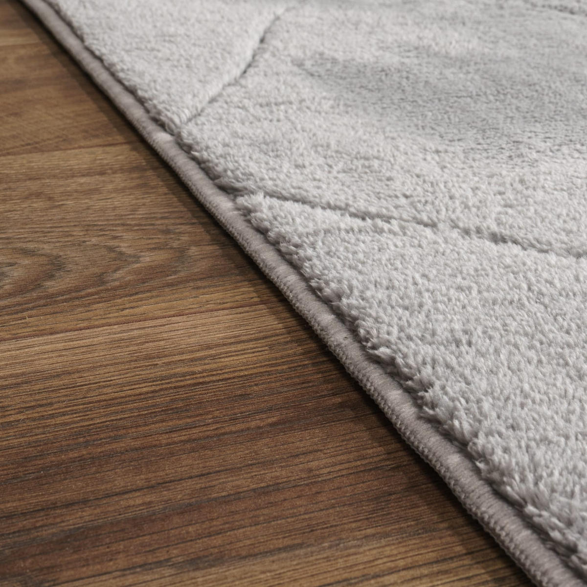 FLACHWEBETEPPICH Skandinavisch Grau 80 x 150 cm - Hellgrau, Kunststoff (80/150cm) - TT Home