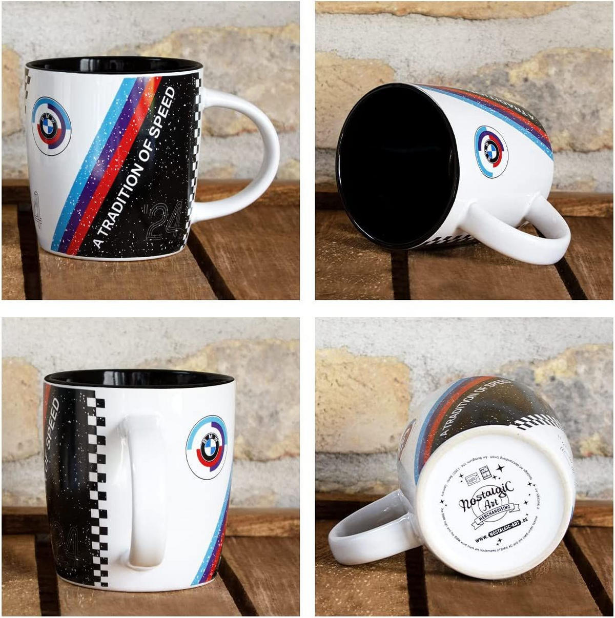 KAFFEETASSE 330 ml BMW Motorsport Tradition Of Speed - Multicolor, Keramik (0.33L) - Nostalgic-Art