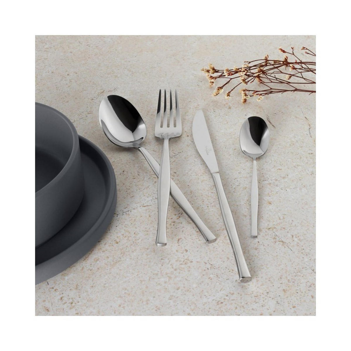 BESTECKSET Silber 30/20/8 cm BH3036 - Silberfarben, Metall - Berlinger Haus