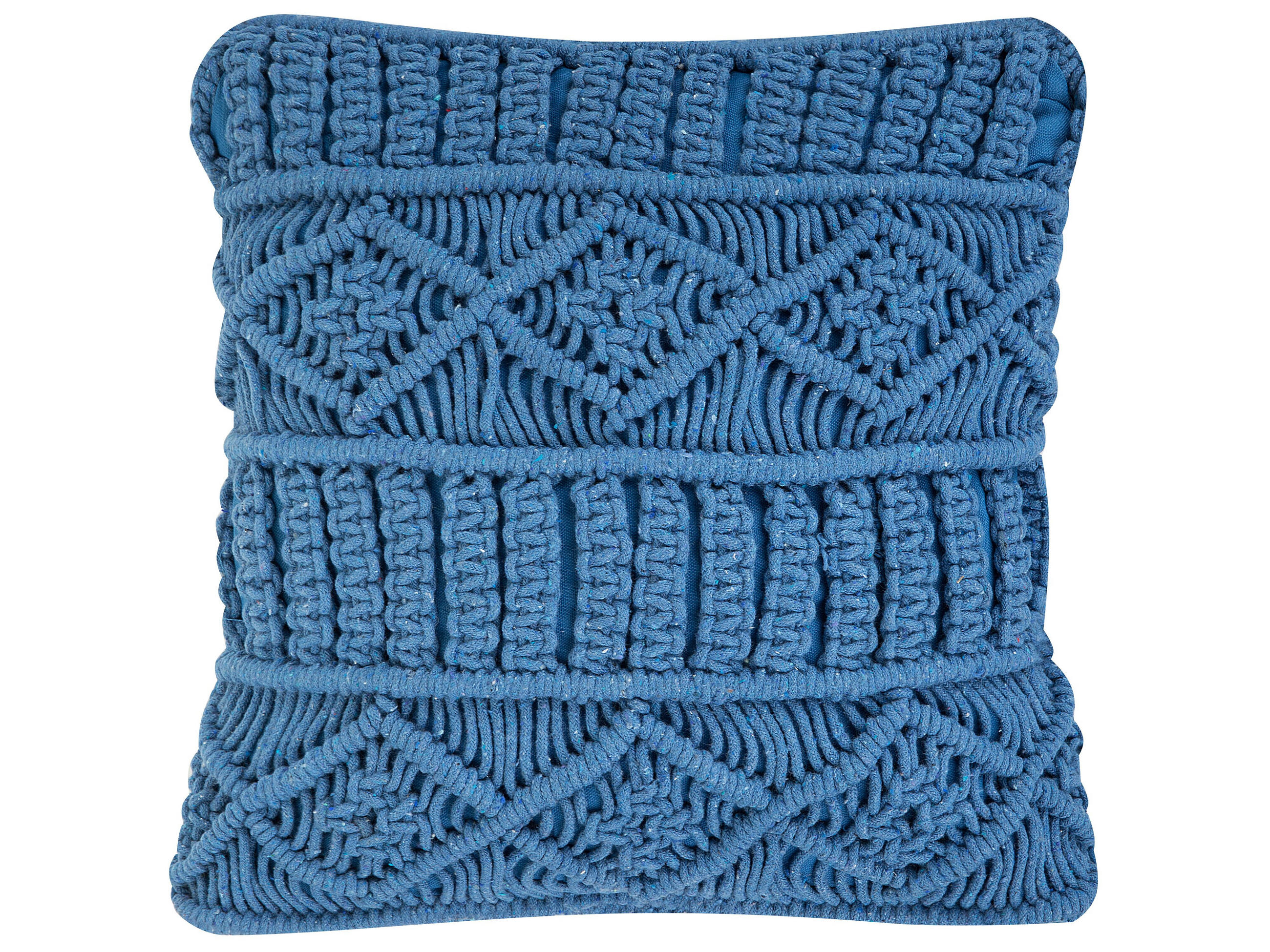 DEKOKISSEN 2er-Set Blau 45/45 cm Karatas - Blau, Naturmaterialen/Textil (45/45cm) - Beliani