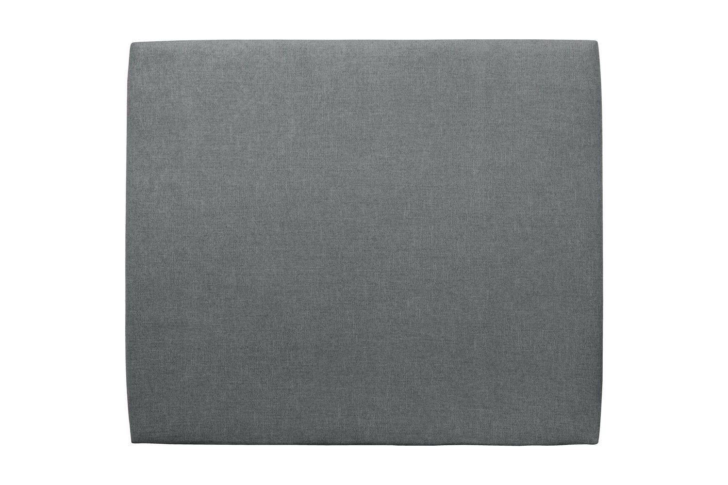 KOPFTEIL gepolstertes – Anthrazitgrauer Stoff - 135 cm - Beige/Anthrazit, Holz (135/120/10cm) - Sommeil de Plomb