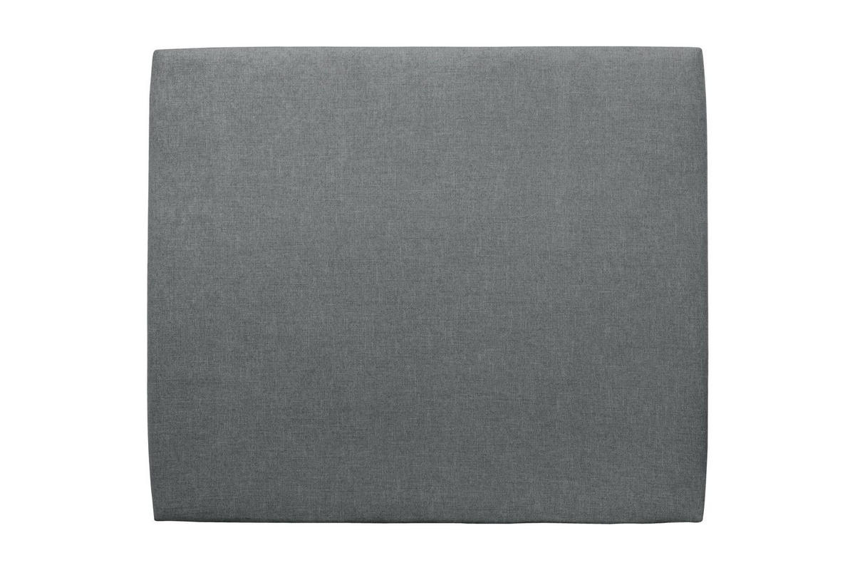 KOPFTEIL gepolstertes – Anthrazitgrauer Stoff - 160 cm - Beige/Anthrazit, Holz (160/120/10cm) - Sommeil de Plomb